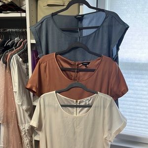 Set of 3 Express dress shirts size large